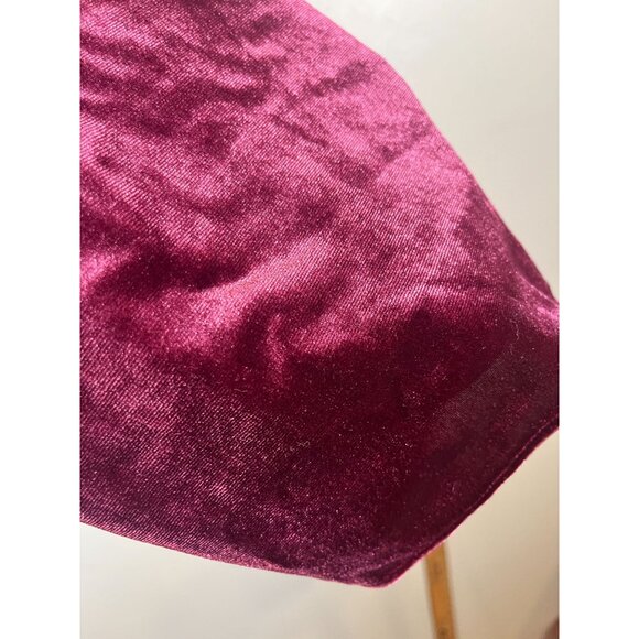 Betsey Johnson Velvet Mini Dress S Pink Festive Boho Western Chic Feminine 80s - Picture 4 of 12